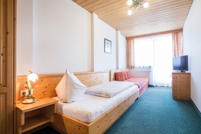 Einbettzimmer im Jugendhotel Markushof